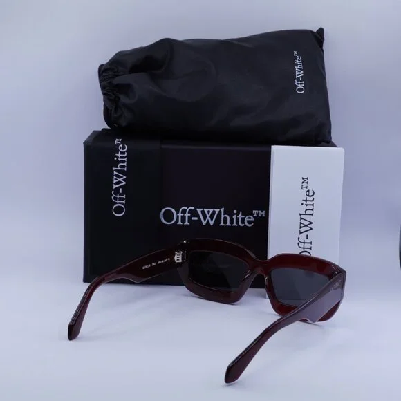 Off-White CHARLOTTE Women Sunglasses Burgundy Rectangle Frame Model OERI138 2807 Off-White Women main image 2